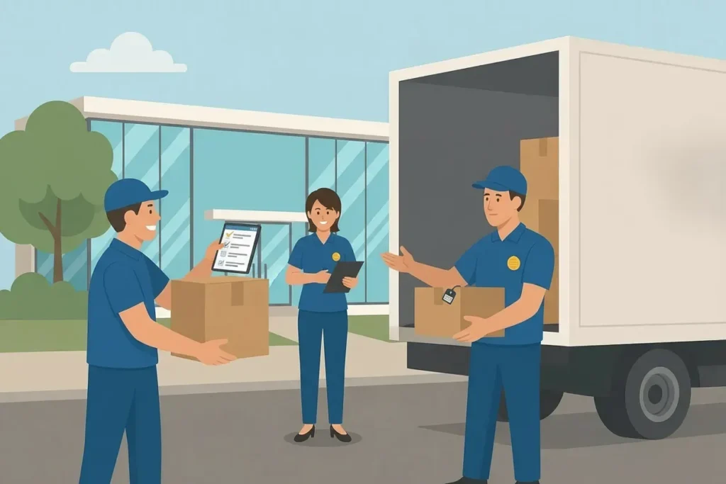 Customer questions to the company that arise during the move